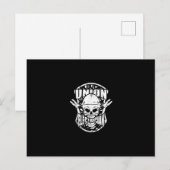 Harte Gewerkschaft Elektrischer Schädel Geschenk Postkarte (Vorne/Hinten)
