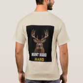 HARTE JAGD Bockhirschgeweihe - Hirschjagd T-Shirt (Rückseite)