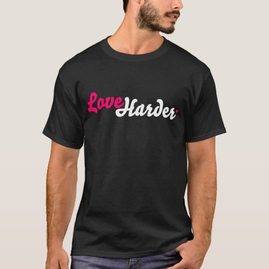 Harte lebhaftLiebe-härterer T - Shirt (dunkel) (Vorderseite)