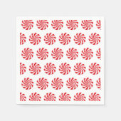 Harte Peppermint Candy Design Paper Napkin Serviette (Vorderseite)