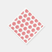 Harte Peppermint Candy Design Paper Napkin Serviette (Ecke)