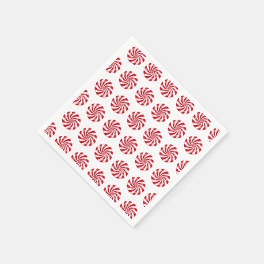Harte Peppermint Candy Design Paper Napkin Serviette (Ecke)