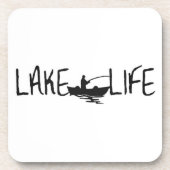 HARTE PLASTIKER UNTERSETZER SAYS ***LAKE LIFE*** (Vorderseite)