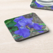 Harte PlastikUntersetzer der blauen Iris Untersetzer (Linke Seite)