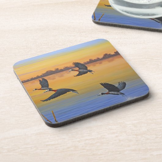 Harte Plastikuntersetzer Getränkeuntersetzer (Linke Seite)