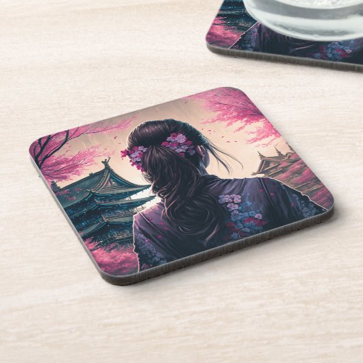 Harte Plastikuntersetzer Getränkeuntersetzer (Linke Seite)