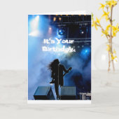 Harte Rockin' Heavy Metal Gitarrist Birthday Card Karte (Gelbe Blume)