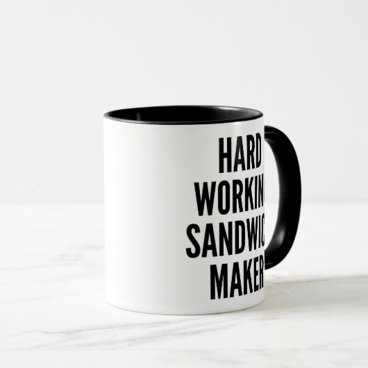 harte Sandwich Maker-Tasse Tasse (VorderseiteRechts)
