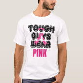 Harte Typ tragen rosa Brustkrebs-Bewusstseinsmonat T-Shirt (Vorderseite)
