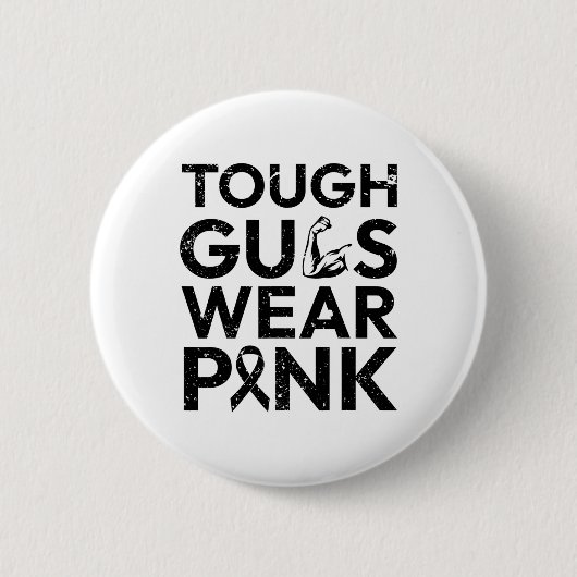 Harte Typ tragen rosa Brustkrebs-Typ Krebskrieg Button (Vorderseite)