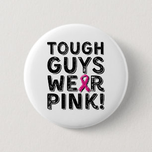Harte Typ tragen rosa Cool rosa Brustkrebs-Aware Button