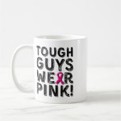 Harte Typ tragen rosa Cool rosa Brustkrebs-Aware Kaffeetasse (Links)
