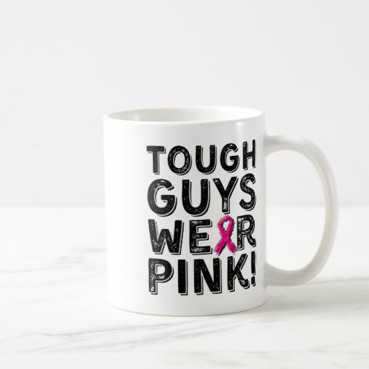 Harte Typ tragen rosa Cool rosa Brustkrebs-Aware Kaffeetasse (Rechts)