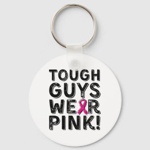 Harte Typ tragen rosa Cool rosa Brustkrebs-Aware Schlüsselanhänger