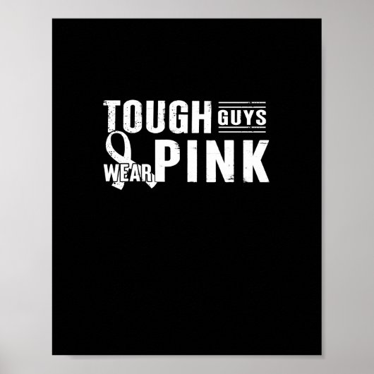 harte Typ-verschleiß-rosa-brustkrebsbewusstsein-me Poster (Vorne)