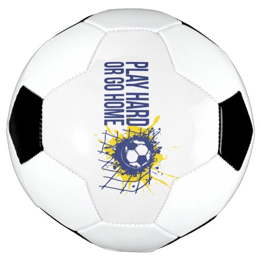 Harte Wiedergabe oder Zuhause-gelblicher Grafiktex Fußball (Gedreht)