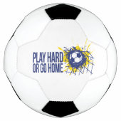 Harte Wiedergabe oder Zuhause-gelblicher Grafiktex Fußball (Vorderseite)