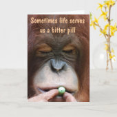 Harte Zeiten, in denen ich dir den Rücken Got habe Karte (Gelbe Blume)