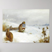 Harte Zeiten - Patronen und ein Hase, Art Birds Poster (Vorne)