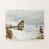 Harte Zeiten - Patronen und ein Hase, Art Birds Puzzle (Horizontal)