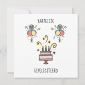 Hartelijk Gefeliciteerd | Happy Birthday Karte (Vorderseite)
