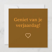 Hartelijk gefeliciteerd, sweet owl karte (Rückseite)