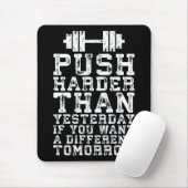 Harter als gestern - Workout Motivierend Mousepad (Mit Mouse)