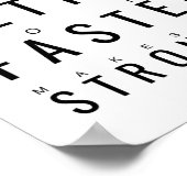 Härter besser schneller | Motivierend Angebot Poster (Ecke)
