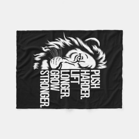 Harter drücken. Heben Sie länger. Stärker werden. Fleecedecke (Vorderseite (Horizontal))