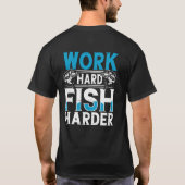 Harter Fisch härter fischen T-Shirt (Rückseite)