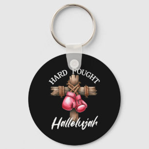 Harter Kampf Hallelujah Boxing Gloves Gott Glaube  Schlüsselanhänger