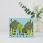 Harter Kern-Kohl-Grüntöne Postkarte (Stehend Vorderseite)