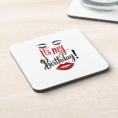 Harter Kunststoff-Untersetzer - Das ist mein Gebur Getränkeuntersetzer (Linke Seite)