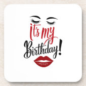 Harter Kunststoff-Untersetzer - Das ist mein Gebur Getränkeuntersetzer (Vorderseite)