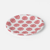 Harter Pfefferminz-Süßigkeits-Entwurfs-Pappteller Pappteller (Schrägansicht)