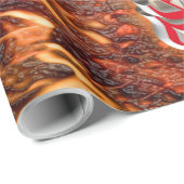 Harter Stein ins Feuer Geschenkpapier (Rolleneckpunkt)