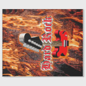 Harter Stein ins Feuer Geschenkpapier (Flach)