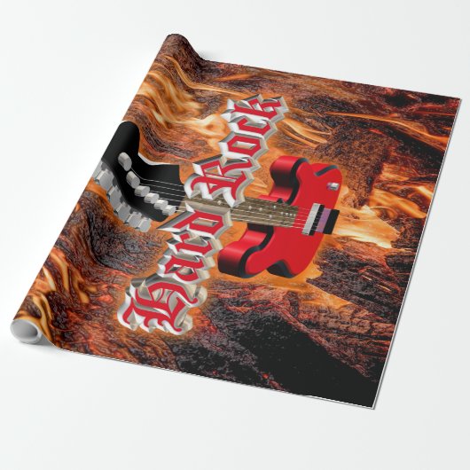 Harter Stein ins Feuer Geschenkpapier (Ungerollt)