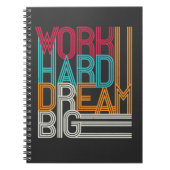 harter Traum Großes Design Notizblock (Vorderseite)