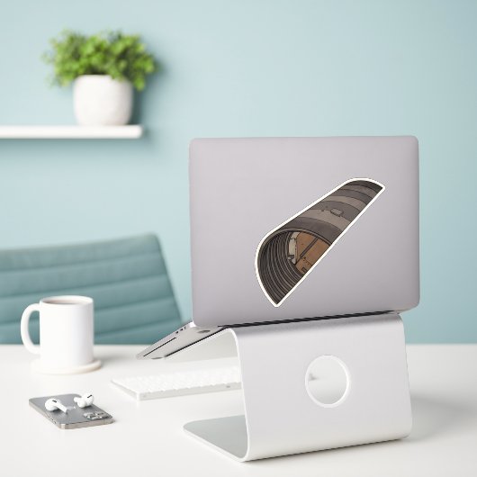 Härteregler Aufkleber (Laptop auf Schreibtisch)