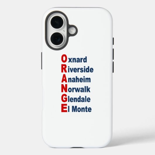 Hartes Apple iPhone 16 Case KALIFORNIEN TOURISMUS (Rückseite)