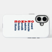 Hartes Apple iPhone 16 Case KALIFORNIEN TOURISMUS (Rückseite (Horizontal))