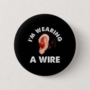 Hartes Hören Spaß ASL Hörbehinderung Ich bin Weari Button