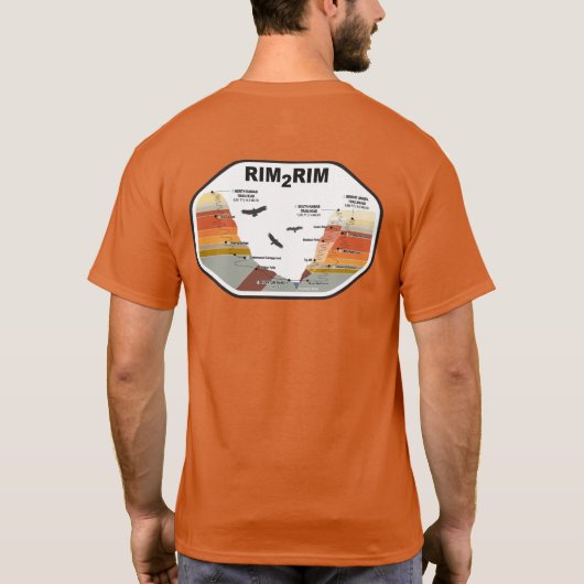 Hartes ovales Shirt (Rückseite)