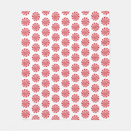 Hartes Pfefferminz Candy Design Fleece Blanket (Vorderseite)