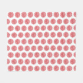 Hartes Pfefferminz Candy Design Fleece Blanket (Vorderseite (Horizontal))