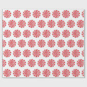 Hartes Pfefferminz-Süßigkeits-WeihnachtsPackpapier Geschenkpapier (Flach)