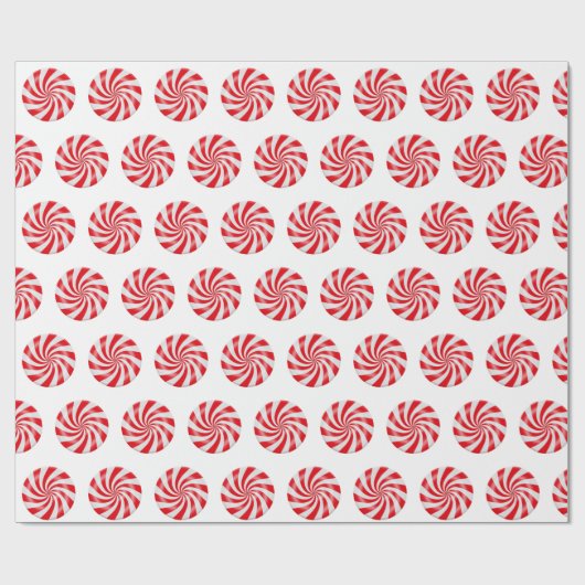 Hartes Pfefferminz-Süßigkeits-WeihnachtsPackpapier Geschenkpapier (Flach)