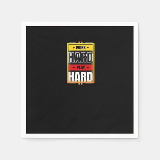 hartes Spielen, so harte, sonnige Trends Serviette (Vorderseite)