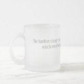 Härteste Sache Mattglastasse (Links)